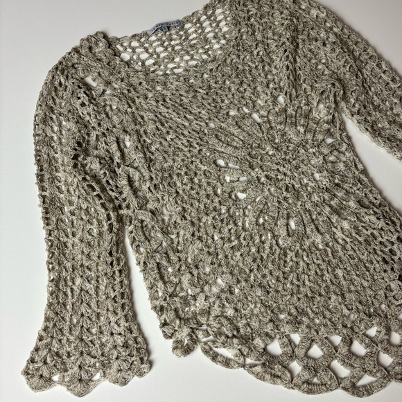 Boho Asymmetrical Crochet Tempo Paris Top - Picture 2 of 9